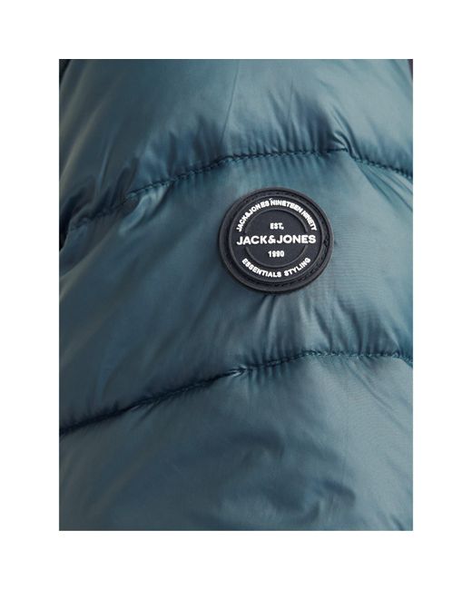 Jack & Jones Blue Puffer Jacket for men