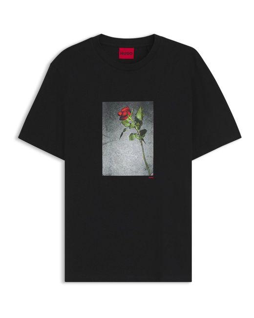 HUGO Black T-Shirt for men