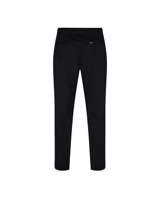 Barbour Black Washed Stretch Tailored Trousers for men