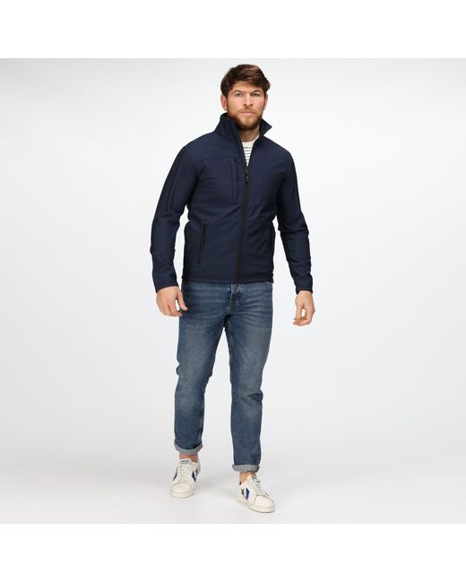 Regatta Blue Octagon Ii Printable 3 Layer Jacket for men