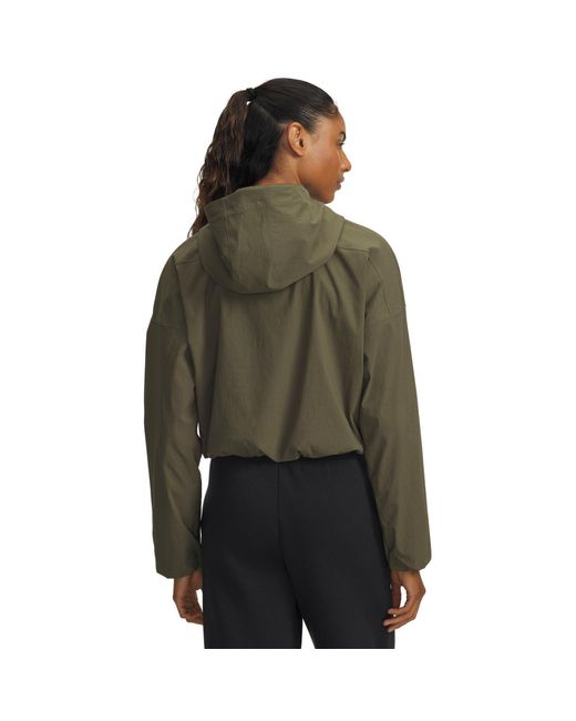 Under Armour Green Unstoppable Woven Long Sleeve T-Shirt