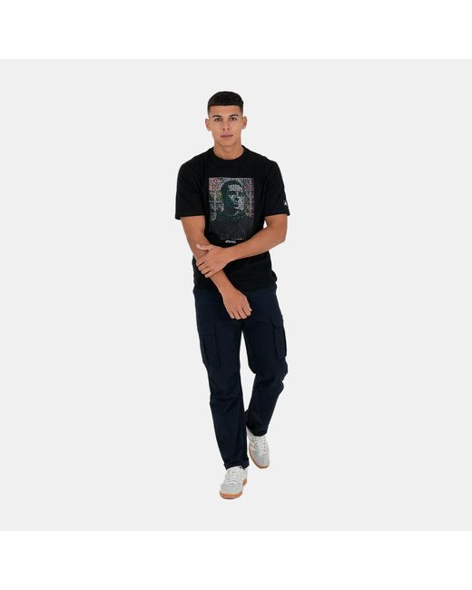 PEACEFUL HOOLIGAN Black Peaceful Wonderwall Regular Fit T-Shirt for men