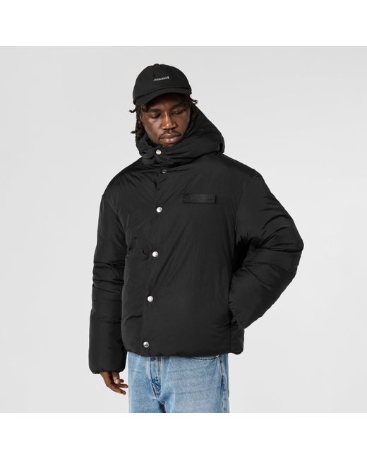 Jacquemus Black Insulated Medium Puffer Jacket for men