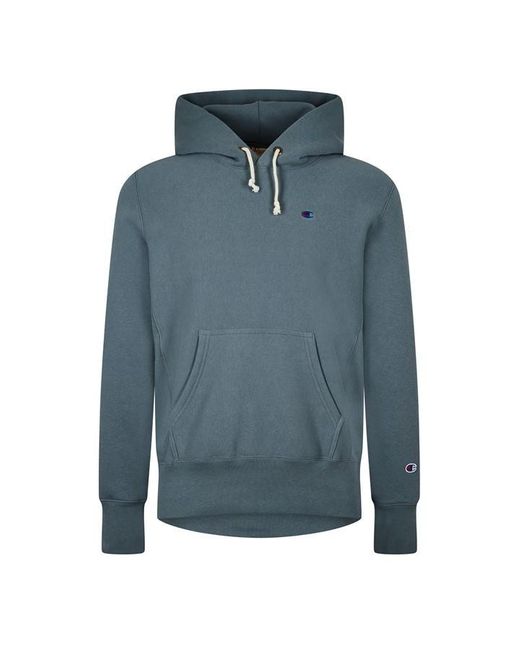 Champion Blue Small Logo Hoodie for men