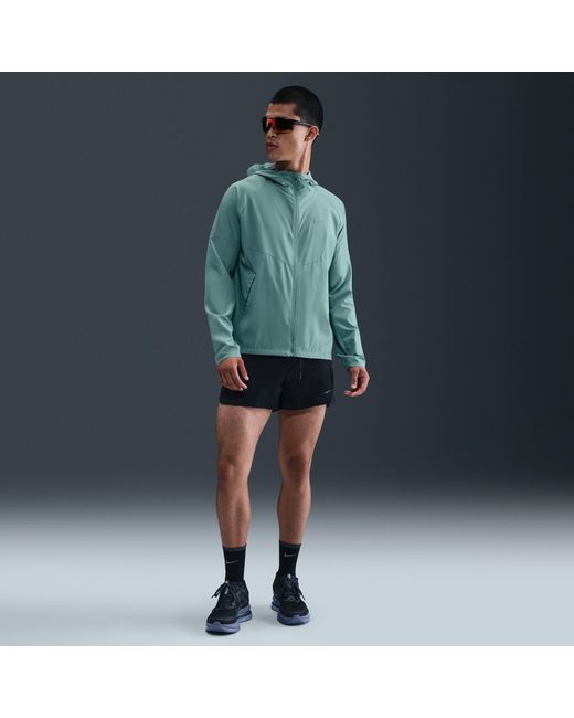 Nike Blue Miler Repel Running Jacket for men