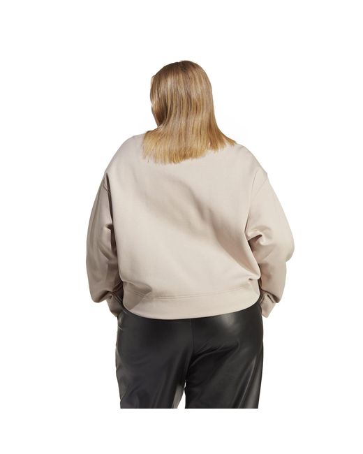 Adidas Originals White Adidas Essentials Crew Plus Size Sweatshirt