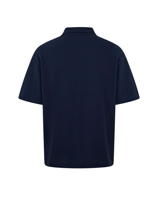 Lacoste Blue Short Sleeve Plain Shirt for men