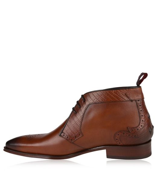 Jeffery West Brown Scarface Chukka Boots for men