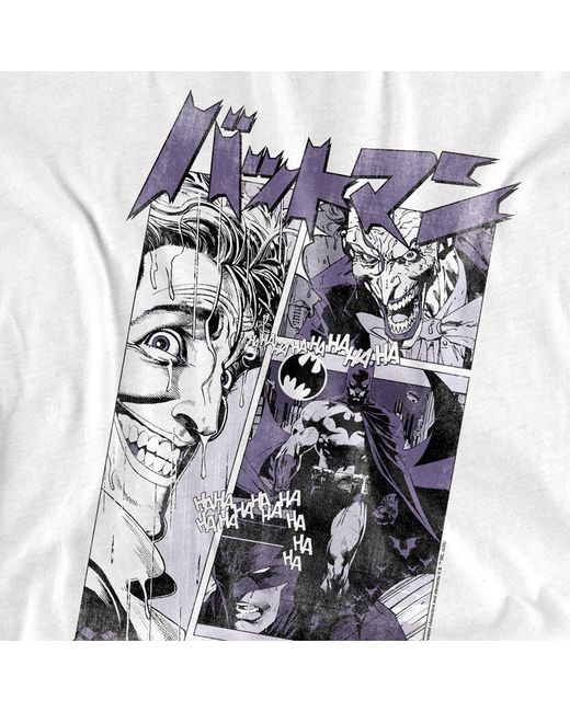 Dc Comics White The Joker Comic Manga T-Shirt for men