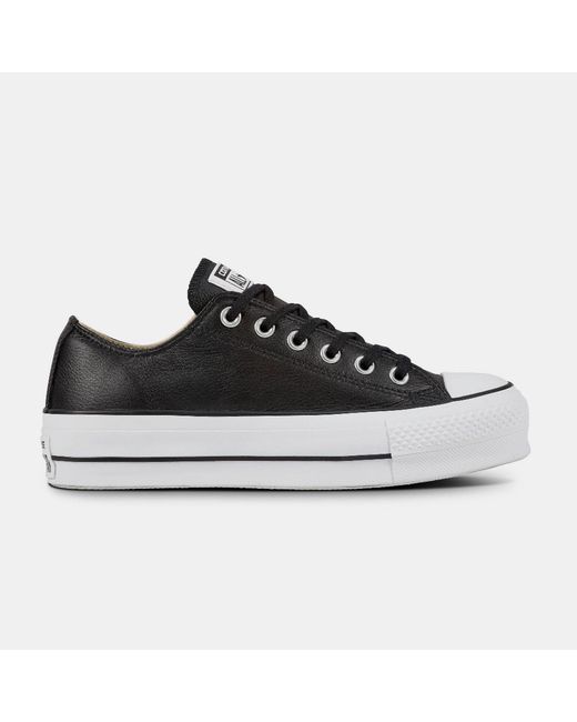 Converse Black Chuck Taylor All Star Lif Platform Trainers
