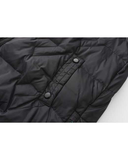 Firetrap Black Short Duck Down Funnel Neck Long Sleeve Down Jacket