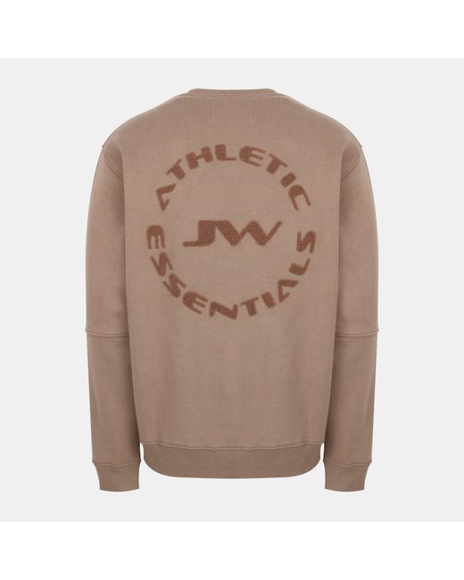 Jack Wills Natural Boucle Cotton Long Sleeve Oversized Fit Crew Sweatshirt for men
