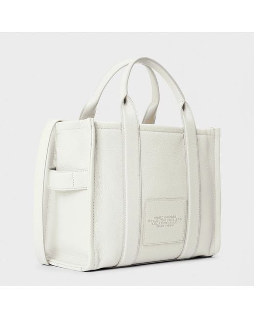 Marc Jacobs White Medium Leather Tote Bag