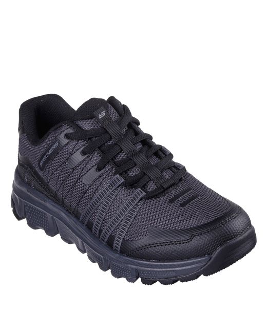 Skechers Blue Mesh Slip On Trainers