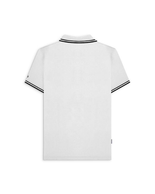 Lambretta White Tone Short Sleeve Polo Shirt for men