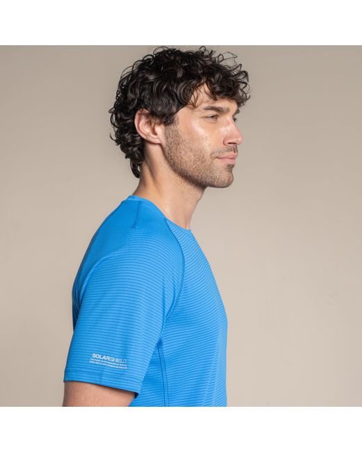 Craghoppers Blue Nosilife Solar Shield+ Short-Sleeved T-Shirt for men