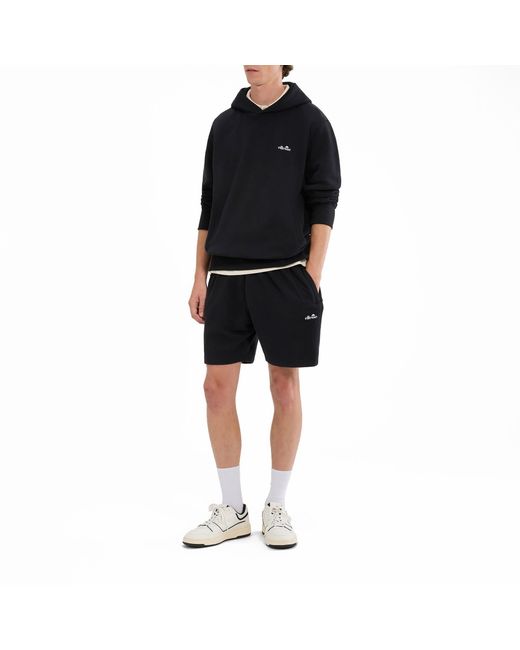 Ellesse Black Fleece Jogger Shorts for men