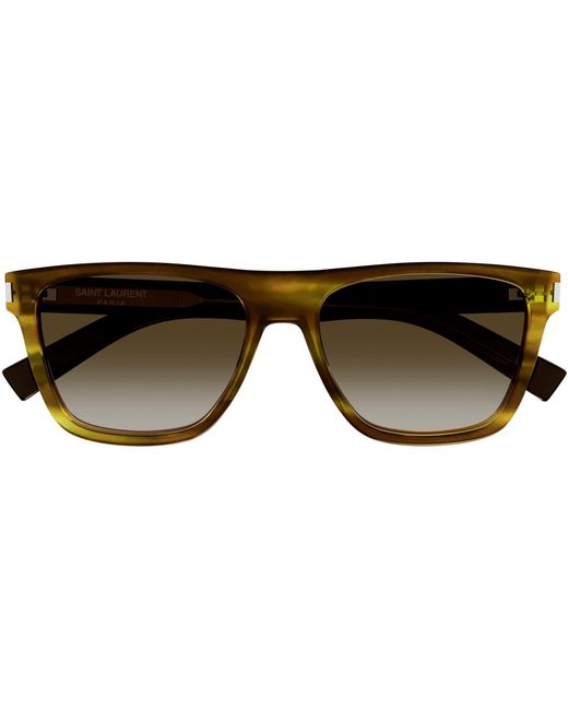 Saint Laurent Brown 'S Sl 879 Wayfarer Sunglasses for men