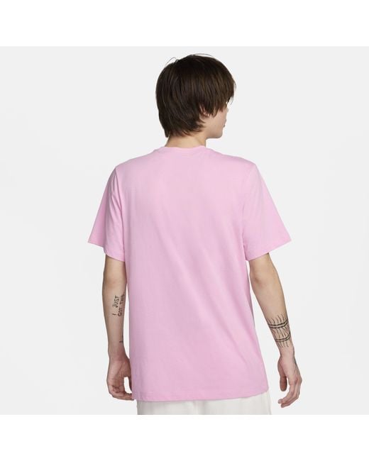 Nike Pink Sportswear Club T-Shirt for men