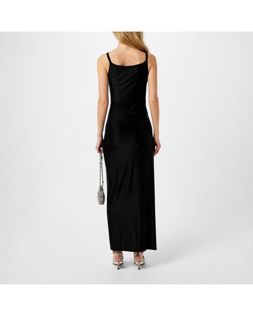 Rabanne Black Draped Maxi Dress