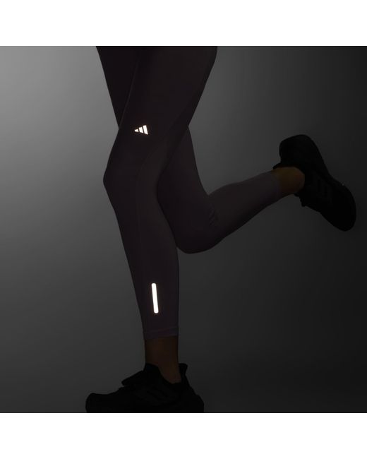 Adidas Purple Ultimate 7/8 Performance Running Tights