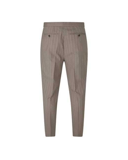 Without Prejudice Gray Highgate Slim Fit Suit Trousers for men
