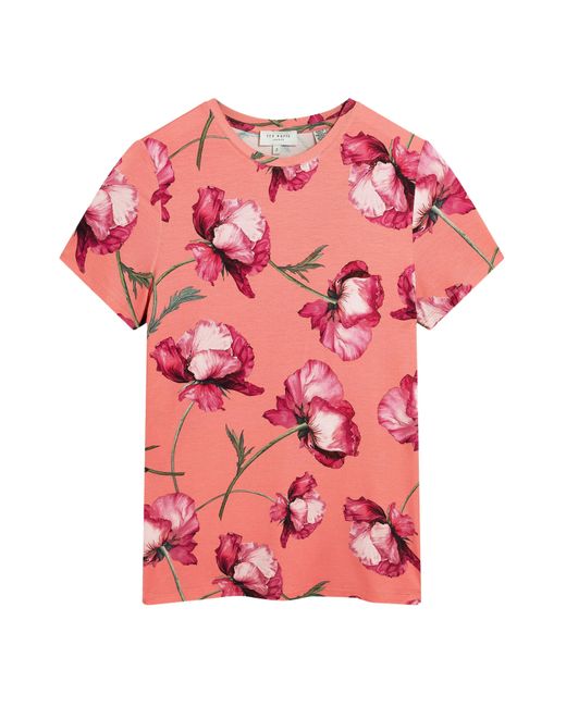 Ted Baker Pink All Over Print Tee