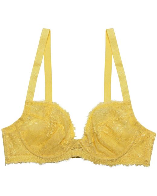 Wolf & Whistle Yellow Ariana Everyday Plunge Bra