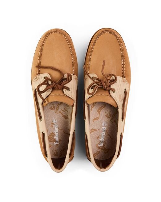 Timberland Brown Classic Dark Lace-Up Boat Shoes for men