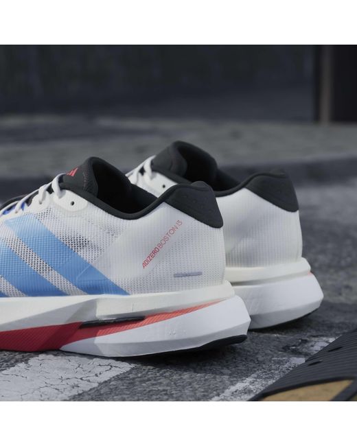 Adidas Blue Adizero Boston 13 Road Running Shoes for men