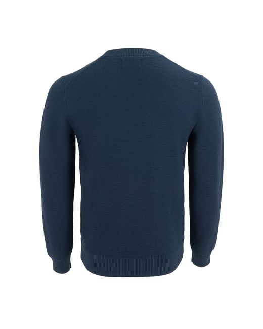 Firetrap Blue Crew Neck Jumper Knitted Pullover for men