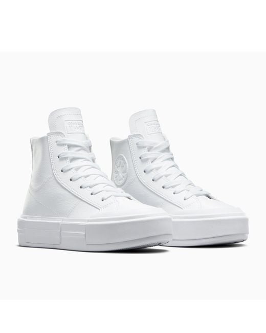 Converse White Adults Chuck Taylor All Star Cru High-Top Trainers