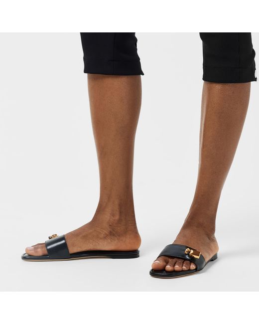 Tom Ford Black Flat Sandals