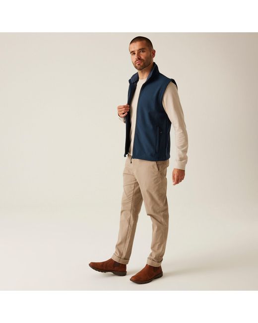 Regatta Blue H/M Printable Softshell Bodywarmer for men