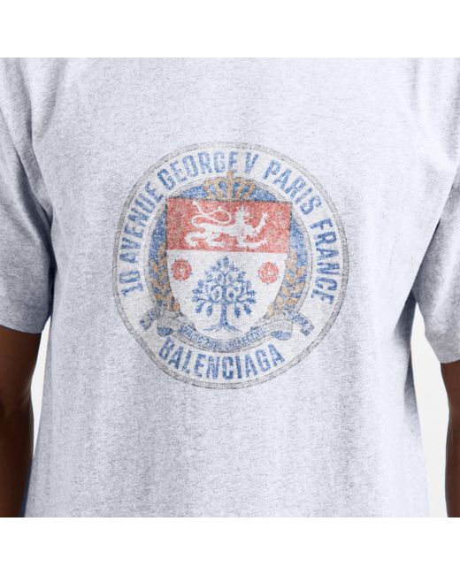 Balenciaga Blue Bal Standard T-Shirt for men