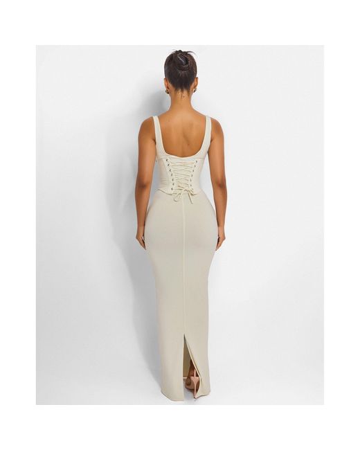 Mars the Label White Sandra Scoop Maxi Dress