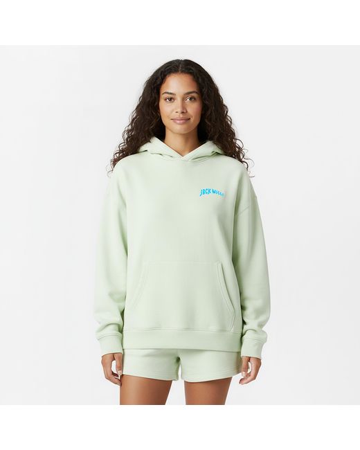 Jack Wills Green Graphic Hoodie