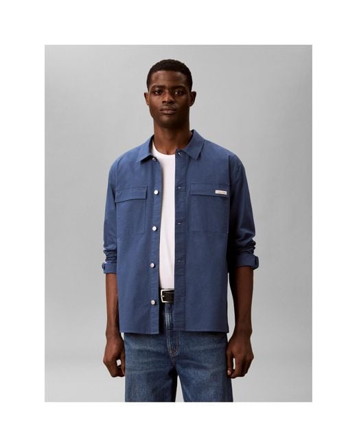 Calvin Klein Blue Overshirt for men