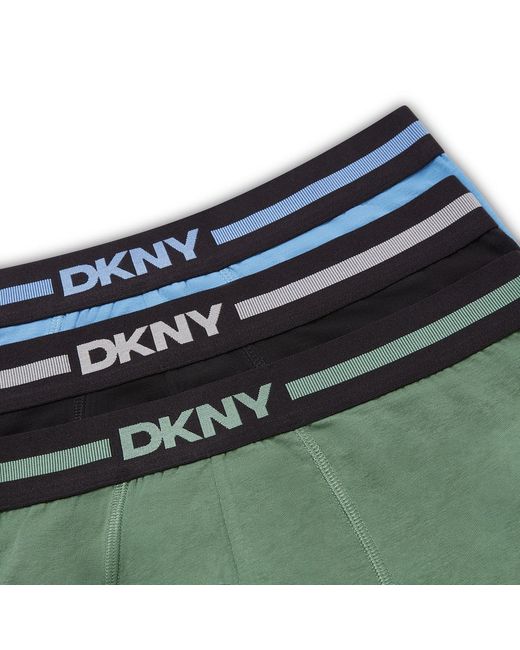 DKNY Green 3 Pack Trunks Carmel for men
