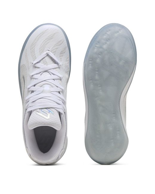 PUMA White Stewie 4 Basketball Trainers