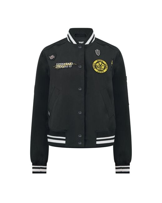 DKNY Black Varsity Jacket