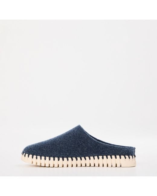 Ilse Jacobsen Blue Flats Canvas Slip-On Trainers