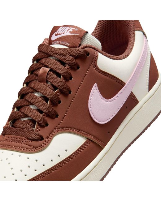 Nike Brown Court Vision Low Next Nature Trainers