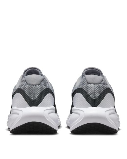 Nike Gray Revolution 8 Road Running Shoes for men