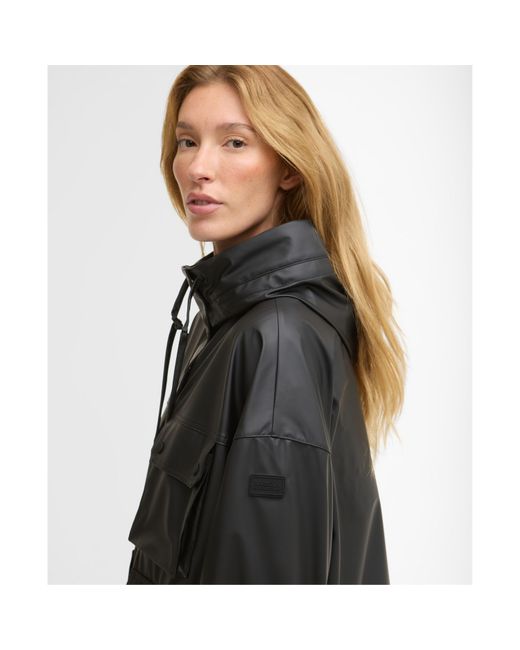 Barbour Black Rain Anorak Jacket