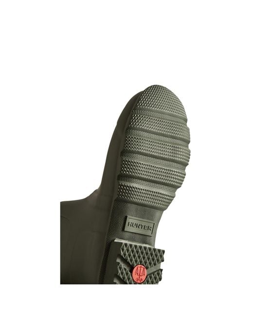 Hunter Green Original Short Wellington Boots for men