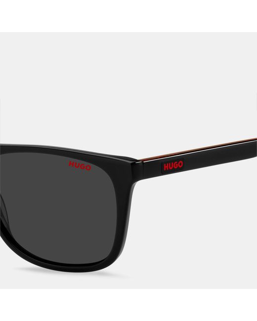 HUGO Black Square Uv Protection Sunglasses for men
