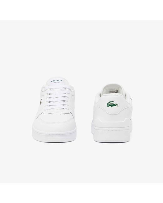 Lacoste White T-Clip Set Leather Sneakers for men