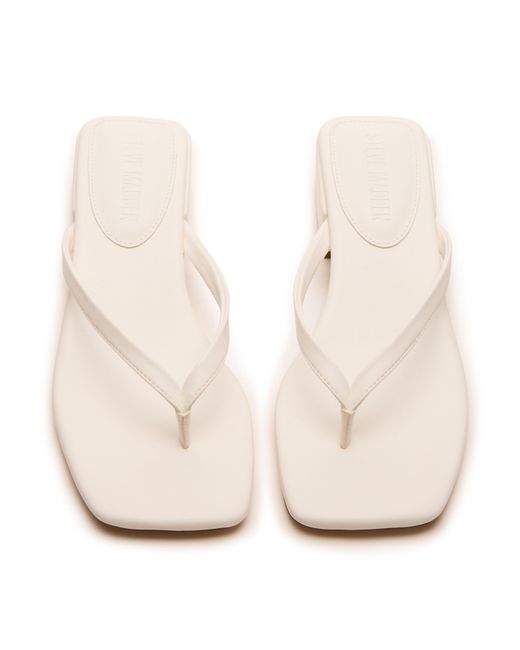 Steve Madden Natural Flip Flops