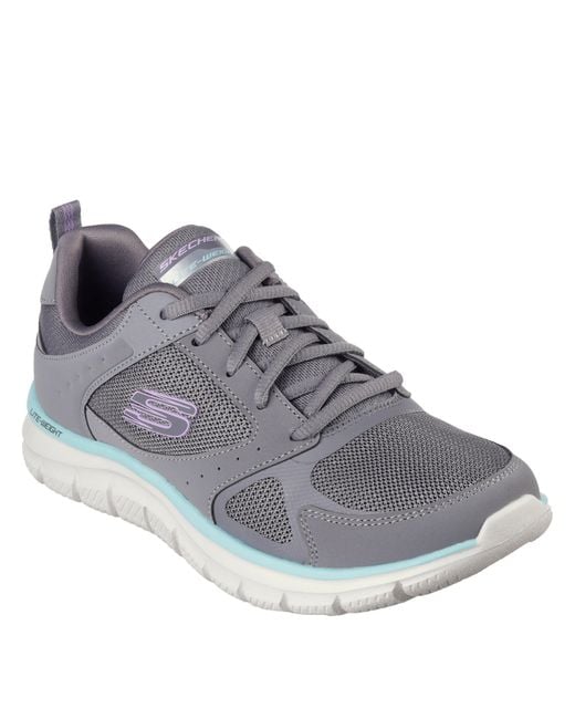 Skechers Gray Track Casual Low-Top Trainers